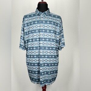 AriatTek Charger 2.0 Aztec Southwest Tribal Pattern Short Sleeve Polo XL